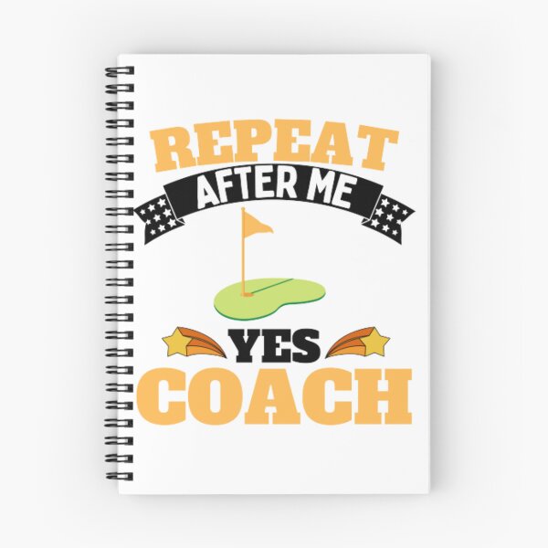 Item preview, Repeat After Me Yes Coach Golf - Yellow Black - Funny Sports designed and sold by GymWearDepot.