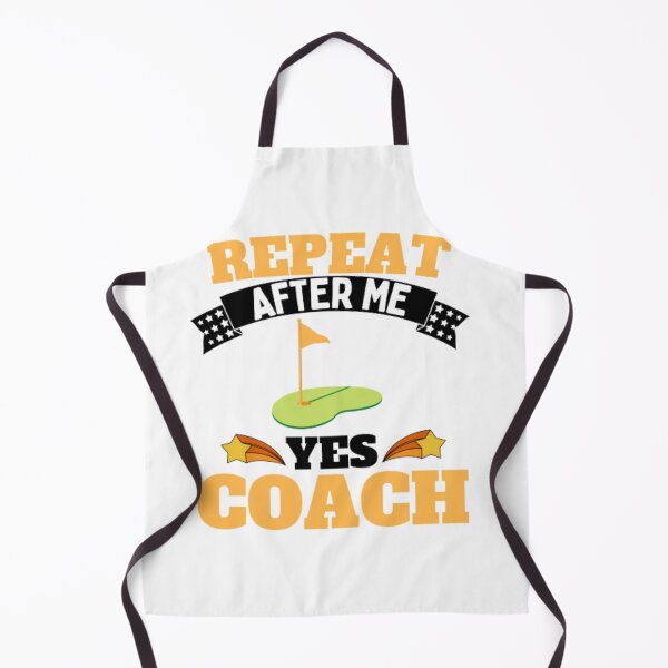 Item preview, Repeat After Me Yes Coach Golf - Yellow Black - Funny Sports designed and sold by GymWearDepot.