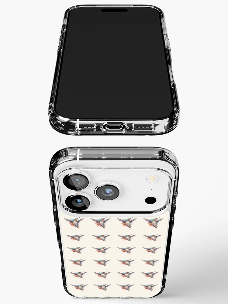Thumbnail 3 of 5, iPhone Case, Hummingbird designed and sold by InkLines.