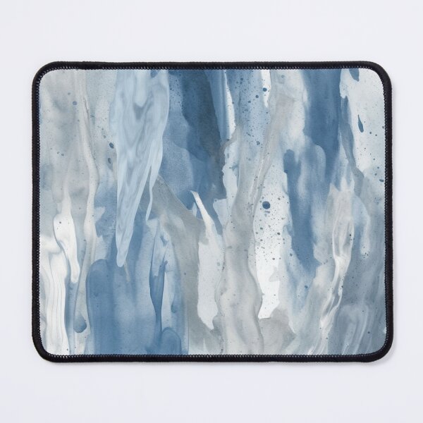 Item preview, Abstract Symphony: Mesmerizing Grey and Blue Paint Streaks designed and sold by aquinavortex.