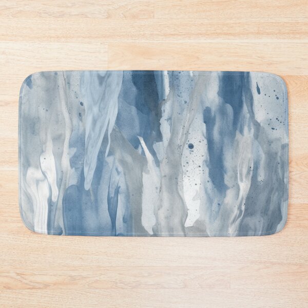 Item preview, Abstract Symphony: Mesmerizing Grey and Blue Paint Streaks designed and sold by aquinavortex.