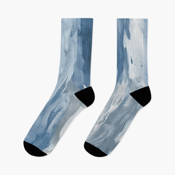 Item preview, Abstract Symphony: Mesmerizing Grey and Blue Paint Streaks designed and sold by aquinavortex.
