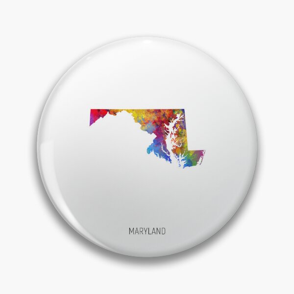 Item preview, Maryland Watercolor Map designed and sold by ArtPrints.
