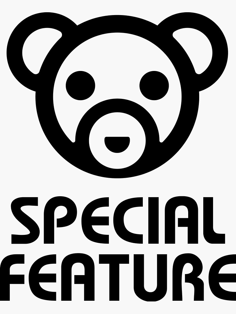 Thumbnail 3 of 3, Sticker, Special Feature Teddy Bear designed and sold by OneSwitch.