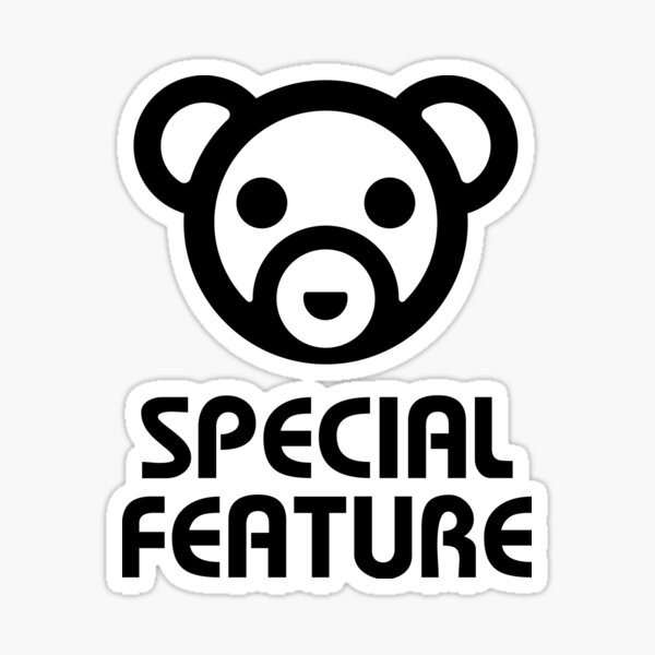 Special Feature Teddy Bear Sticker