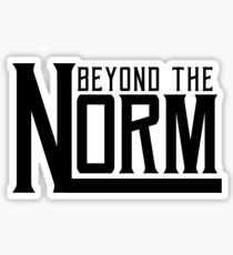Beyond The Norm - Black Sticker