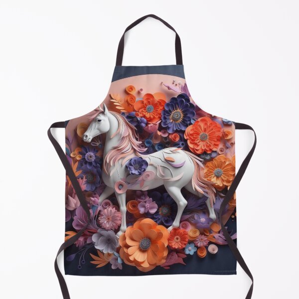 Artikelvorschau, Beautiful fantasy unicorn and flowers on a round background. 3d rendering entworfen und verkauft von aiphotosart.