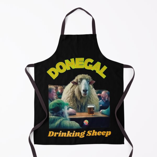 Item preview, Donegal Drinking Sheep Irish Funny Ireland designed and sold by OliDesigns.