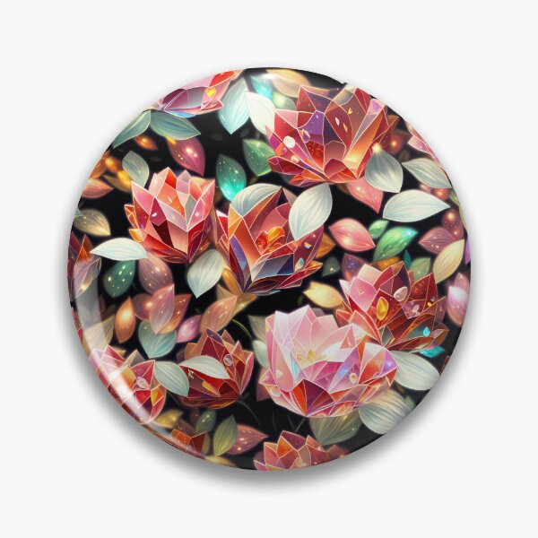 Item preview, Red crystal flower pattern designed and sold by YPSimon.