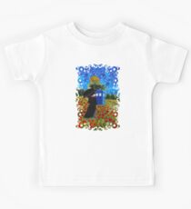 Mrs Poppins with Phone Box at rose fields Kids Tee