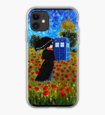 Mrs Poppins with Phone Box at rose fields iPhone Case