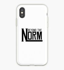 Beyond The Norm - Black iPhone Case