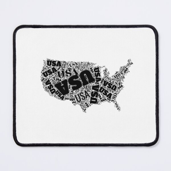 Item preview, usa map typography designed and sold by DeluxBee.