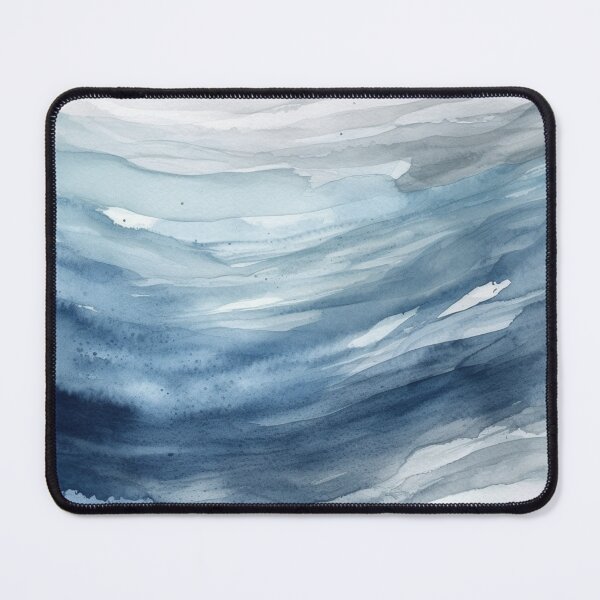 Item preview, Abstract Symphony: Mesmerizing Grey and Blue Paint Streaks designed and sold by aquinavortex.