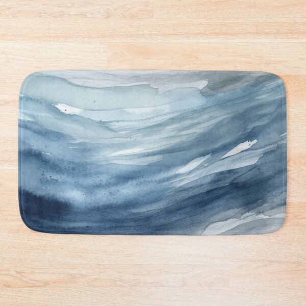 Item preview, Abstract Symphony: Mesmerizing Grey and Blue Paint Streaks designed and sold by aquinavortex.