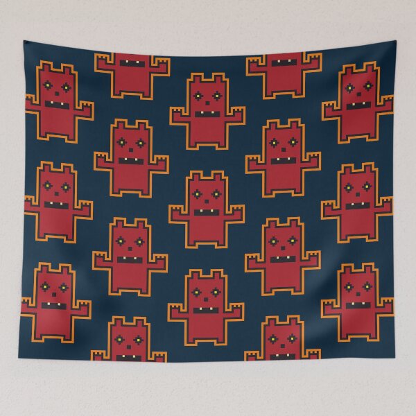 Item preview, Red Pixel Art Scare Bear designed and sold by hatchstones.