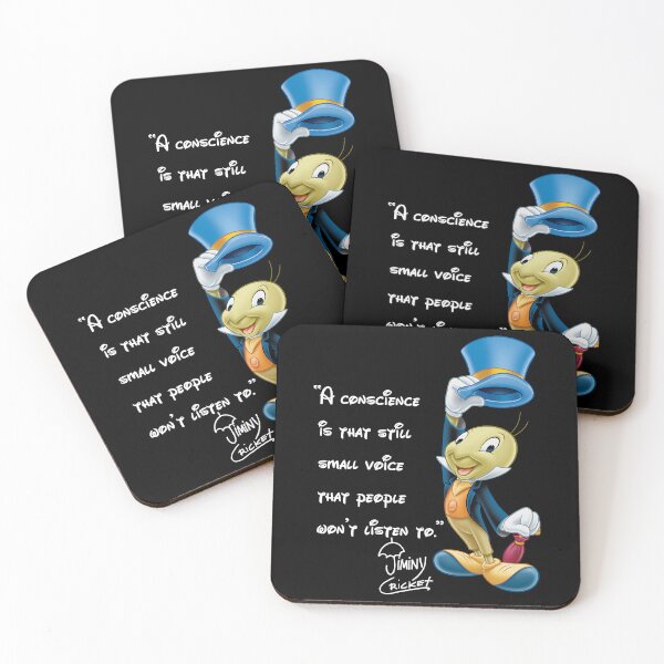 Item preview, Jiminy Cricket - Conscience Quote designed and sold by IgnitetheMagi.