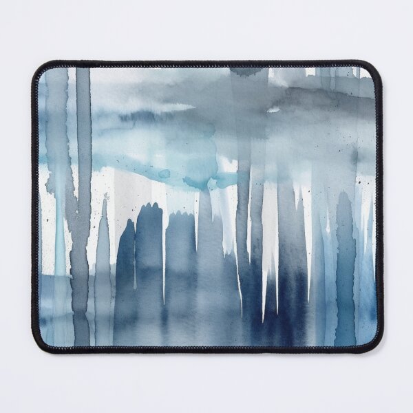 Item preview,  Abstract Symphony: Mesmerizing Grey and Blue Paint Streaks designed and sold by aquinavortex.