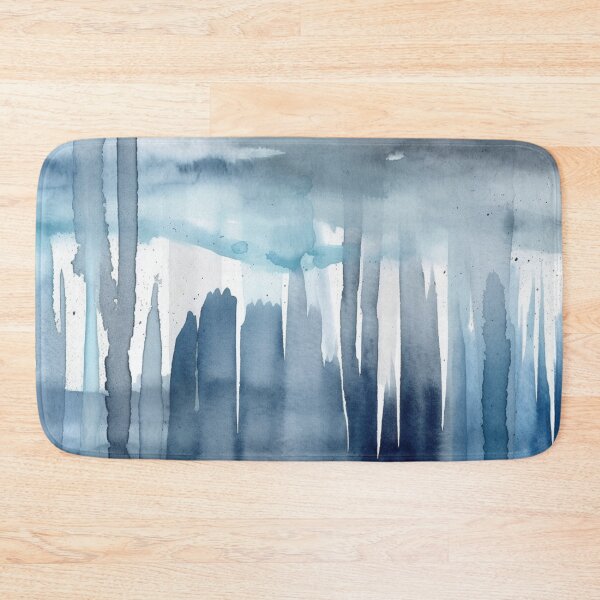 Item preview,  Abstract Symphony: Mesmerizing Grey and Blue Paint Streaks designed and sold by aquinavortex.