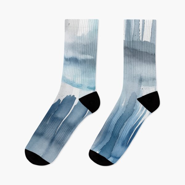 Item preview,  Abstract Symphony: Mesmerizing Grey and Blue Paint Streaks designed and sold by aquinavortex.