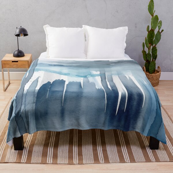 Item preview,  Abstract Symphony: Mesmerizing Grey and Blue Paint Streaks designed and sold by aquinavortex.