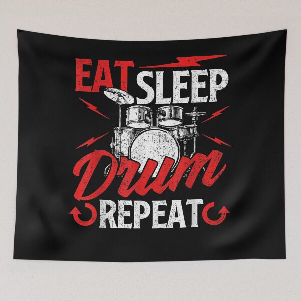 Item preview, Eat Sleep Drum Repeat Drummer Drumming Band Lover designed and sold by RichardDownes.
