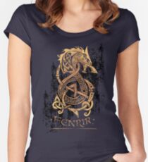 Fenrir: The Nordic Monster Wolf Women's Fitted Scoop T-Shirt