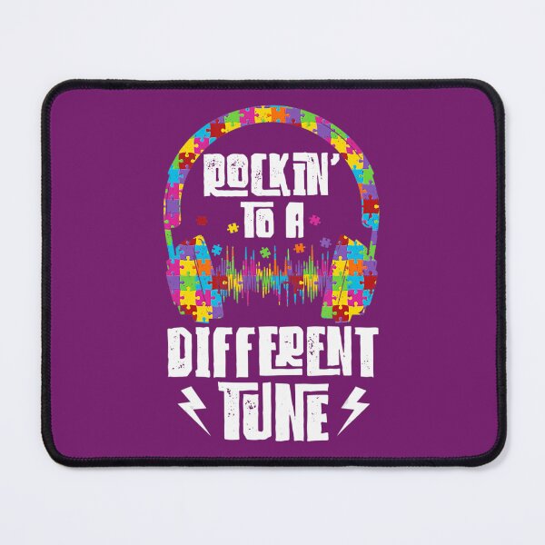 Item preview, Concienciación sobre el autismo Rockin' To A Different Tune ASD Fighter designed and sold by pzcagrplh87.