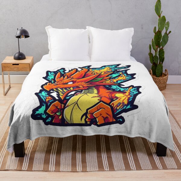 Item preview, Angry cartoon fire dragon designed and sold by Stickermagician.