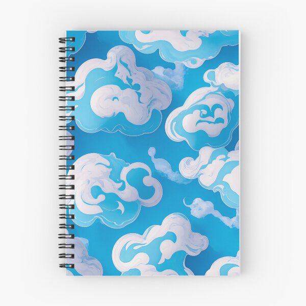 Item preview, Blue sky with puffy clouds illustration  designed and sold by ArtyBuys.