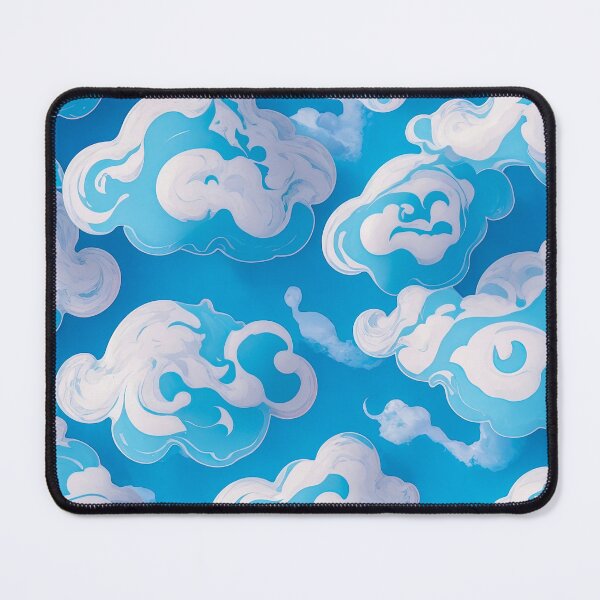 Item preview, Blue sky with puffy clouds illustration designed and sold by ArtyBuys.