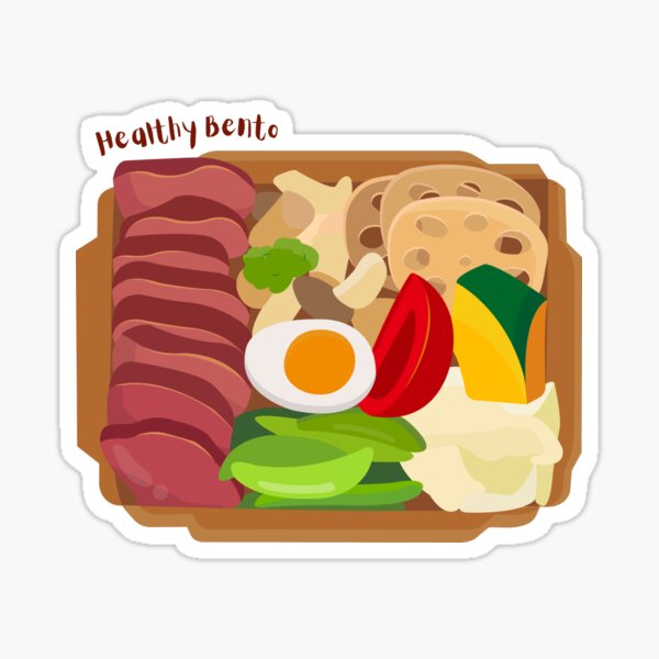 Cute Bento Box Sticker for Sale by chaoscorgi