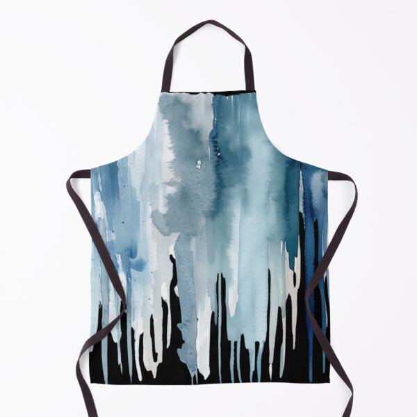 Item preview, Abstract Symphony: Mesmerizing Grey and Blue Paint Streaks designed and sold by aquinavortex.