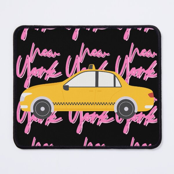 Item preview, New York Yellow Cab Aesthetic Art Piece - Pink designed and sold by PunjabanJatti.