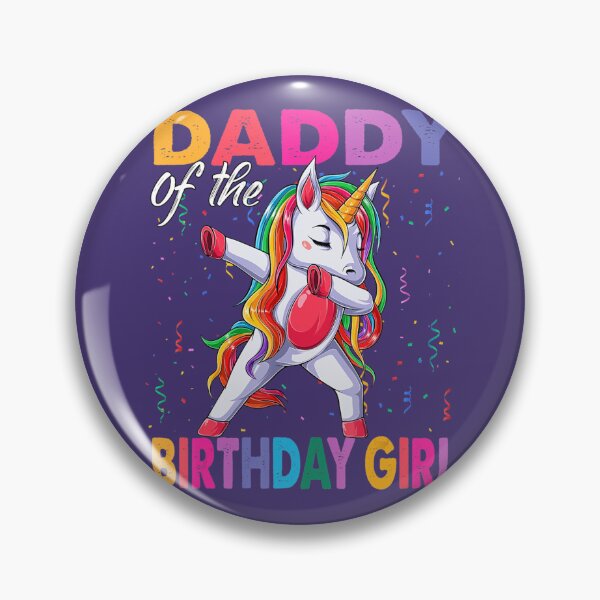 Item preview, Daddy of the Birthday 	 Princess Dabbing Unicorn Theme 	 	 designed and sold by ufbsouettb9.