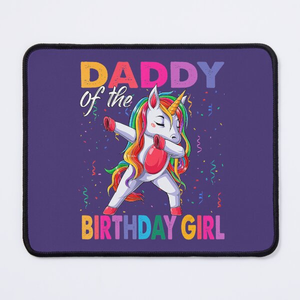 Item preview, Daddy of the Birthday Princess Dabbing Unicorn Theme designed and sold by ufbsouettb9.