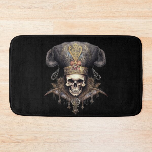 Item preview, Baroque Pirate Skull: A Vintage Treasure designed and sold by UnplainShirt.