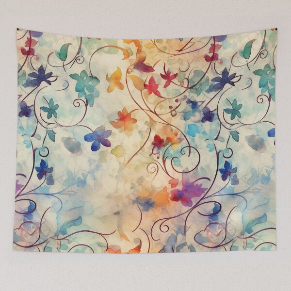 Item preview, Florinda - Vining Flowers (1/4) designed and sold by sabantha.