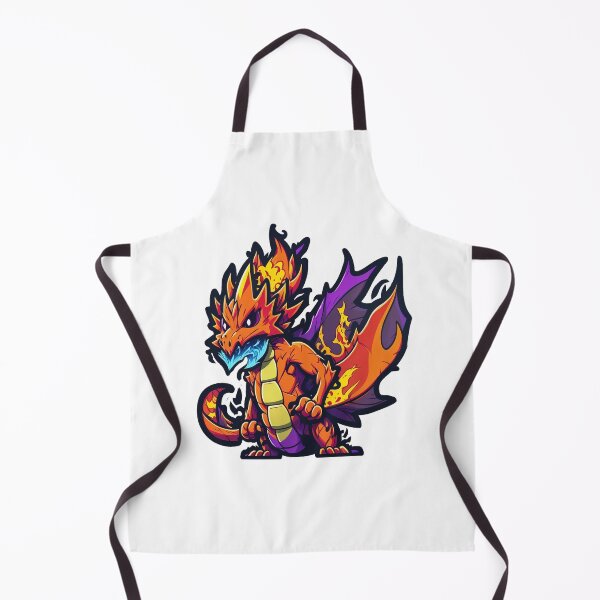 Item preview, Angry cartoon fire dragon designed and sold by Stickermagician.