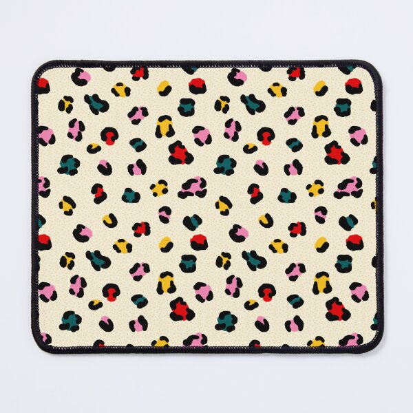 Item preview, Cute multi colored hand drawn textured leopard print pattern  designed and sold by BoredPixels.