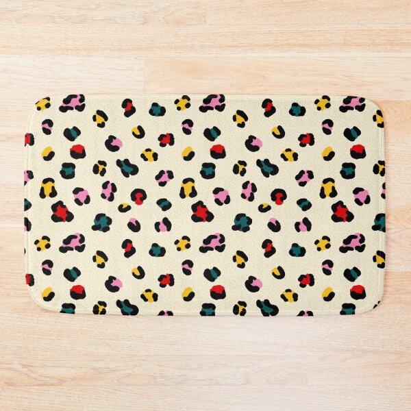 Item preview, Cute multi colored hand drawn textured leopard print pattern  designed and sold by BoredPixels.