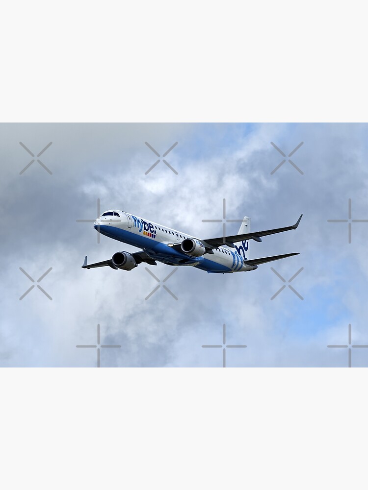 "Flybe regional airline company Embraer 195" Poster for Sale by AndyHkr