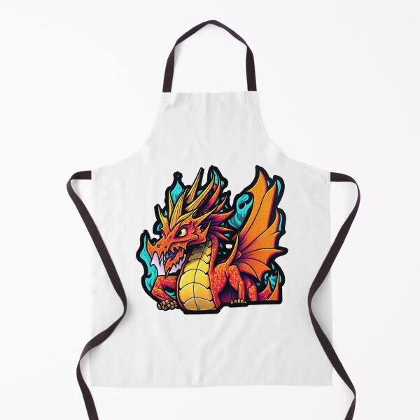 Item preview, Angry cartoon fire dragon designed and sold by Stickermagician.