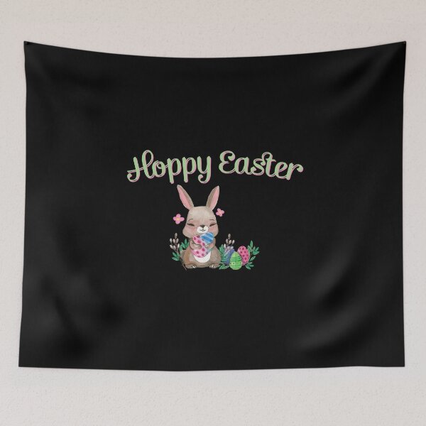 Item preview, Hoppy Easter  With Bunny And Eggs designed and sold by BUBLTEES.
