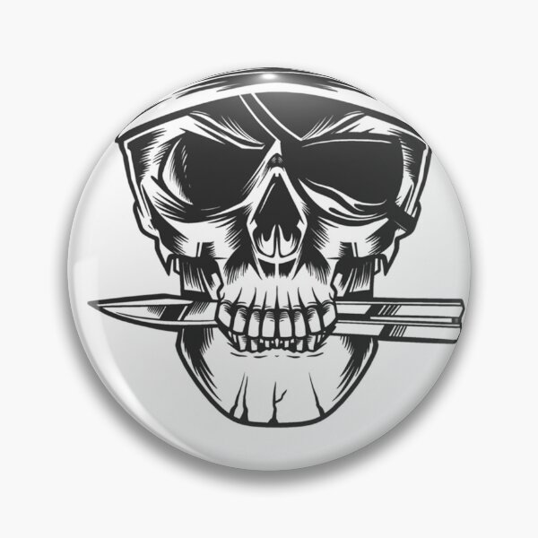 Item preview, Pirate Skull with balisong knife butterfly designed and sold by AchievementSt.