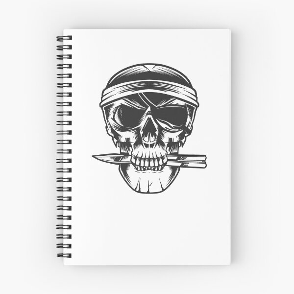Item preview, Pirate Skull with balisong knife butterfly designed and sold by AchievementSt.