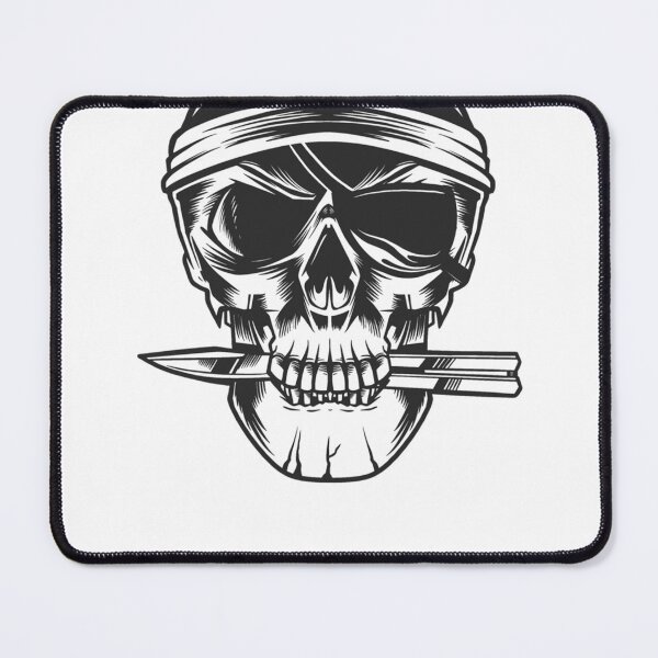 Item preview, Pirate Skull with balisong knife butterfly designed and sold by AchievementSt.