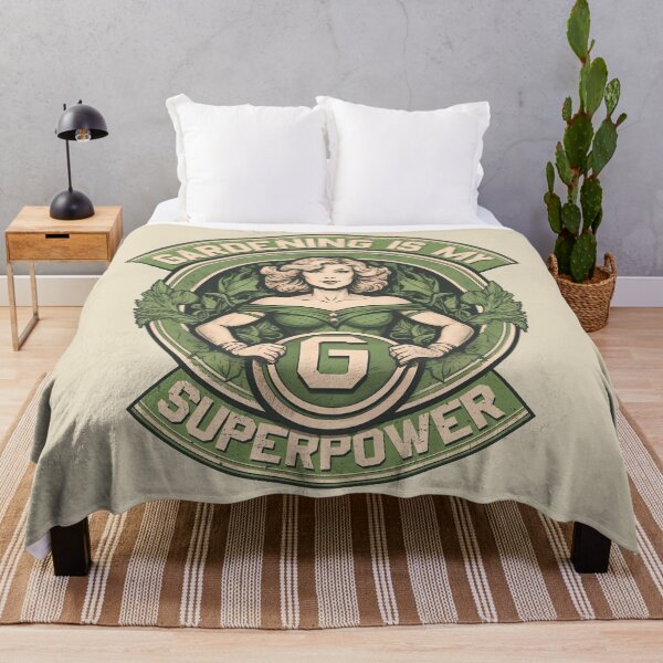 Item preview, Gardening Is My Superpower - Vintage Garden Female Superhero designed and sold by emmjott.