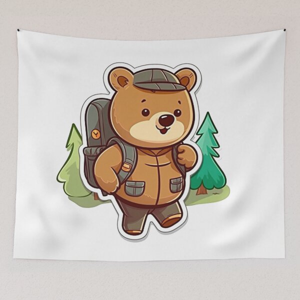 Item preview, Cute cartoon bear designed and sold by Stickermagician.