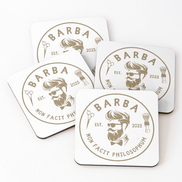 Item preview, Beard Barber Funny Vintage - Latin Philosophy Phrase "Barba non facit philosophum" designed and sold by Vintage-TM.